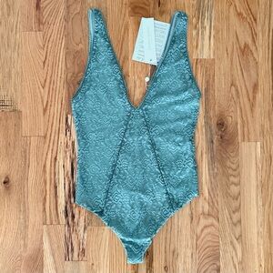 NWT New Jonathan Simkhai Ocean Standard Afton Lace Bodysuit Sz S
